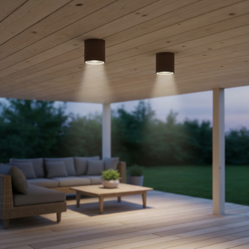 Ideal Lux - Badkamer spot GUN 1xGU10/28W/230V IP55 bruin