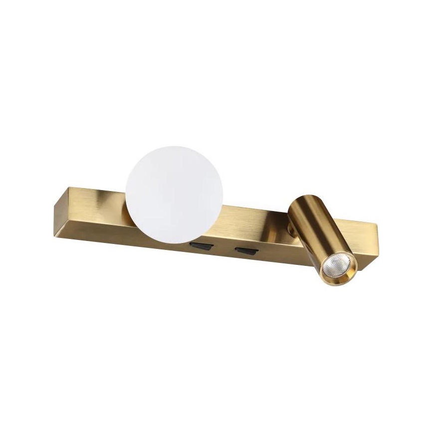 Ideal Lux - BINOMIO LED-wandlamp 2x LED/3W/230V, CRI 90, messing