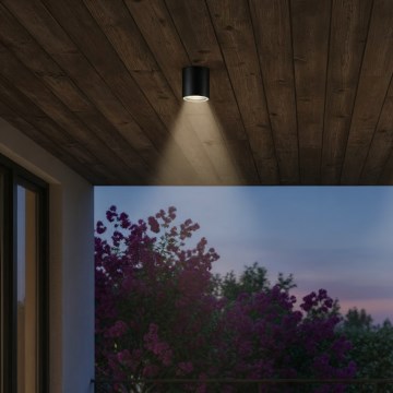 Ideal Lux - Buiten spot GUN 1xGU10/28W/230V Ø11 cm IP55 zwart