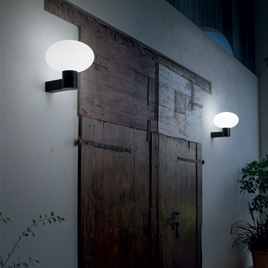 Ideal Lux - Buiten wandlamp CLIO 1xE27/42W/230V IP44 zwart