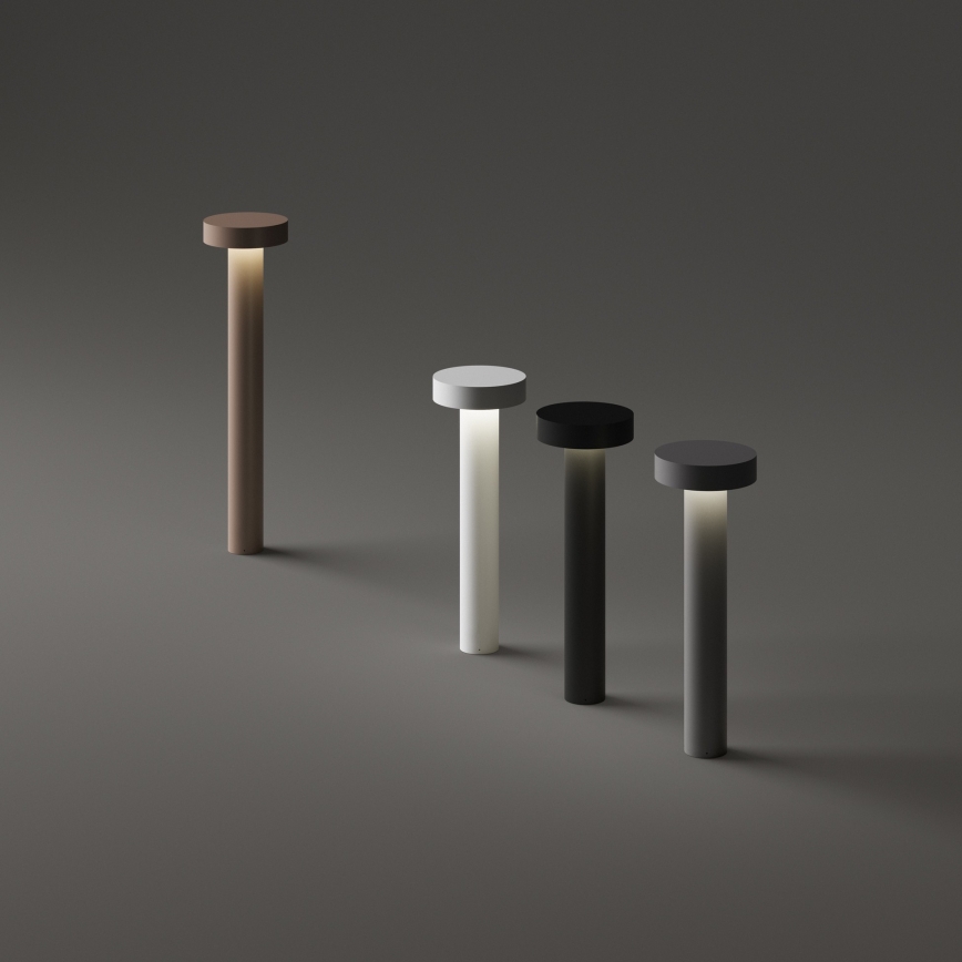 Ideal Lux - Buitenlamp 4x G9/15W/230V 80 cm IP44 bruin