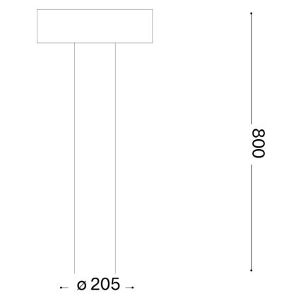 Ideal Lux - Buitenlamp 4x G9/15W/230V 80 cm IP44 bruin