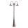 Ideal Lux - Buitenlamp CIMA 2xE27/52W/230V 216 cm IP43 bruin