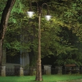 Ideal Lux - Buitenlamp CIMA 2xE27/52W/230V 216 cm IP43 patina