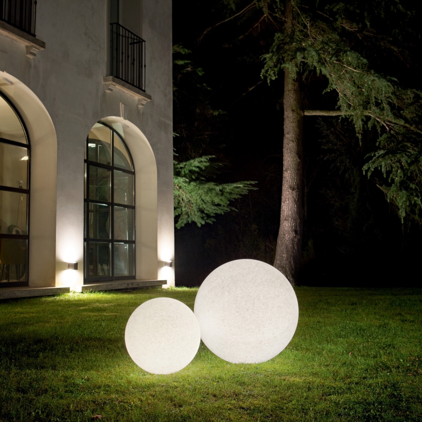 Ideal Lux - Buitenlamp DORIS 1xE27/60W/230V diam. 48 cm IP44 grijs