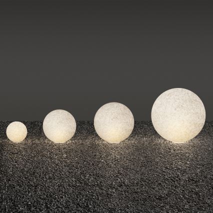 Ideal Lux - Buitenlamp DORIS 1xE27/60W/230V diam. 48 cm IP44 grijs