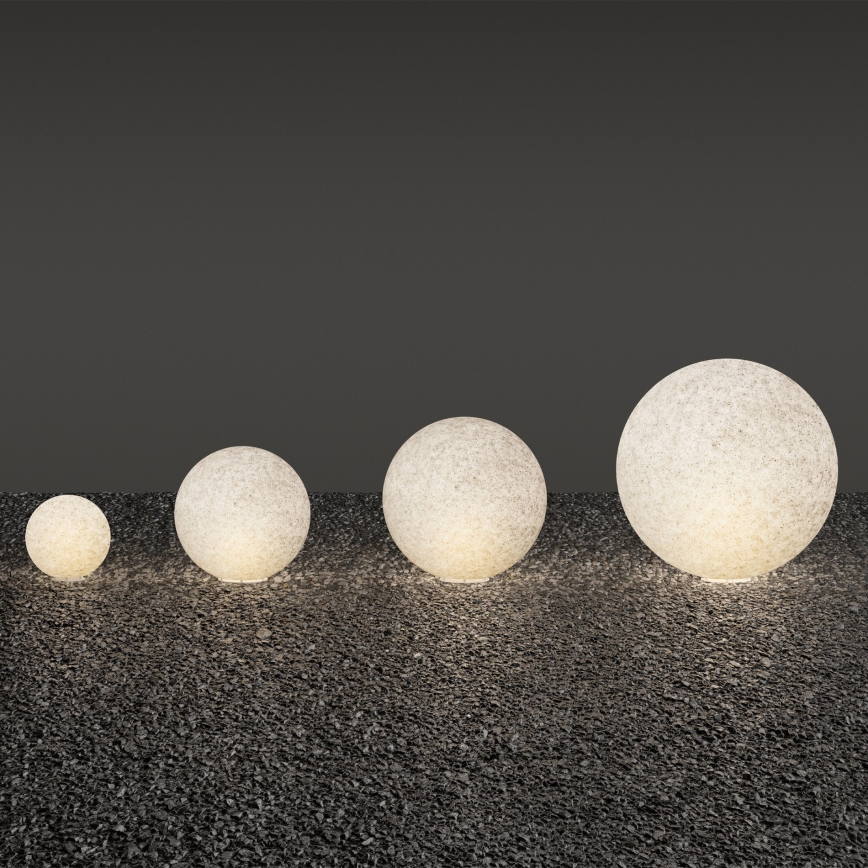 Ideal Lux - Buitenlamp DORIS 1xE27/60W/230V diam. 48 cm IP44 grijs