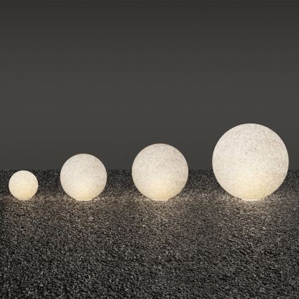 Ideal Lux - Buitenlamp DORIS 1xE27/60W/230V Ø 30 cm IP44 grijs