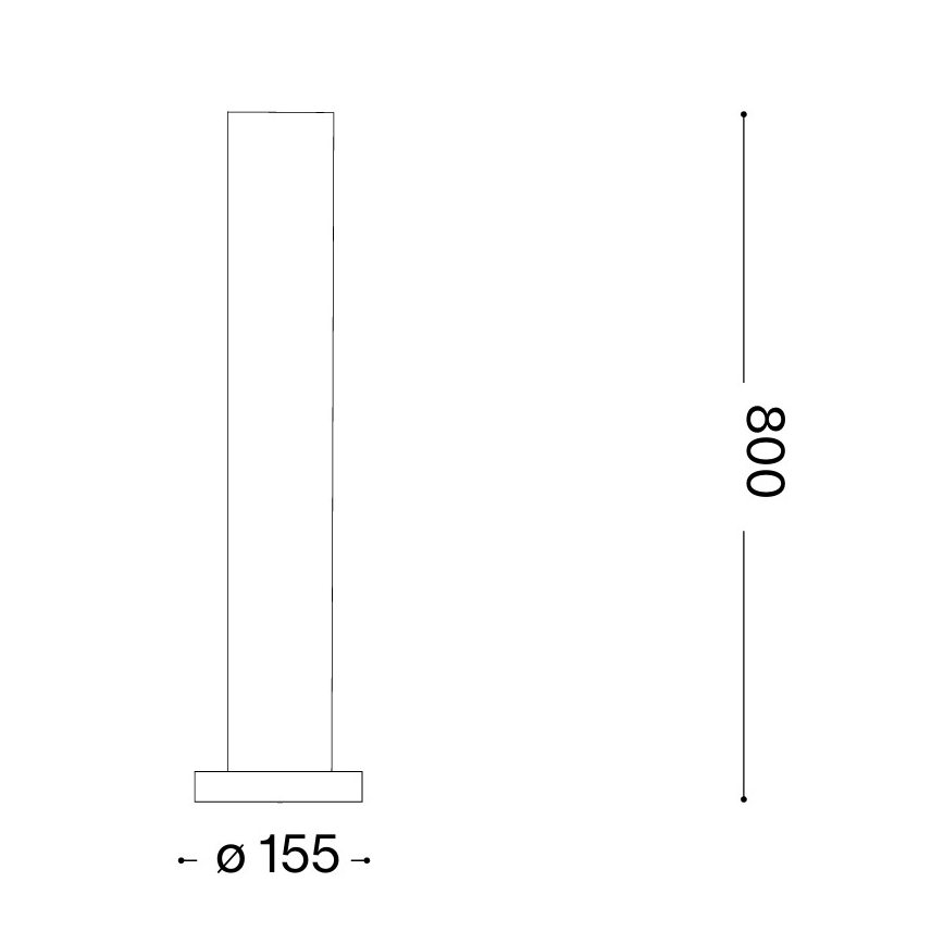 Ideal Lux - Buitenlamp EDO OUTDOOR 1xGX53/15W/230V 80 cm IP65 bruin