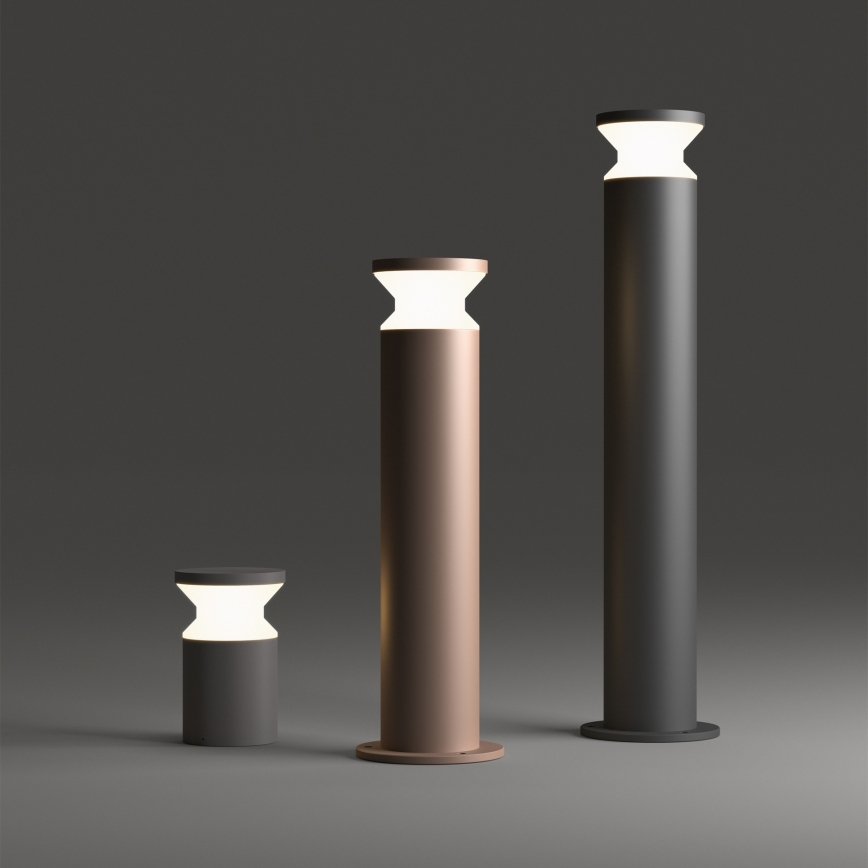 Ideal Lux - Buitenlamp TORRE 1xE27/15W/230V 60 cm IP65 bruin