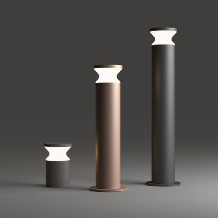 Ideal Lux - Buitenlamp TORRE 1xE27/15W/230V 80 cm IP65 zwart