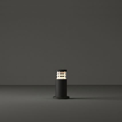 Ideal Lux - Buitenlamp TRONCO 1xE27/42W/230V 25 cm IP65 zwart
