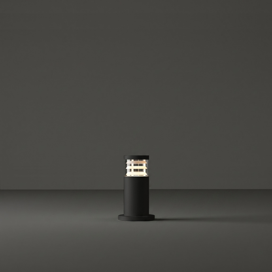 Ideal Lux - Buitenlamp TRONCO 1xE27/42W/230V 25 cm IP65 zwart