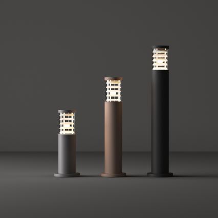 Ideal Lux - Buitenlamp TRONCO 1xE27/42W/230V 60 cm IP65 antraciet