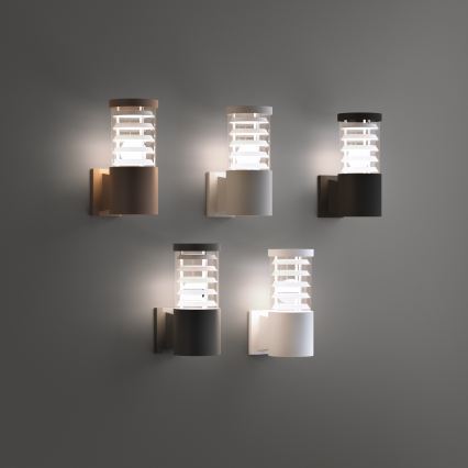 Ideal Lux - Buitenmuurlamp TRONCO 1xE27/42W/230V IP44 antraciet