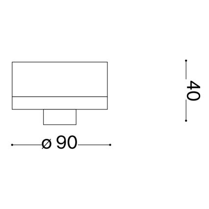Ideal Lux - Buitenplafondlamp CLIO 1xE27/42W/230V IP44 antraciet