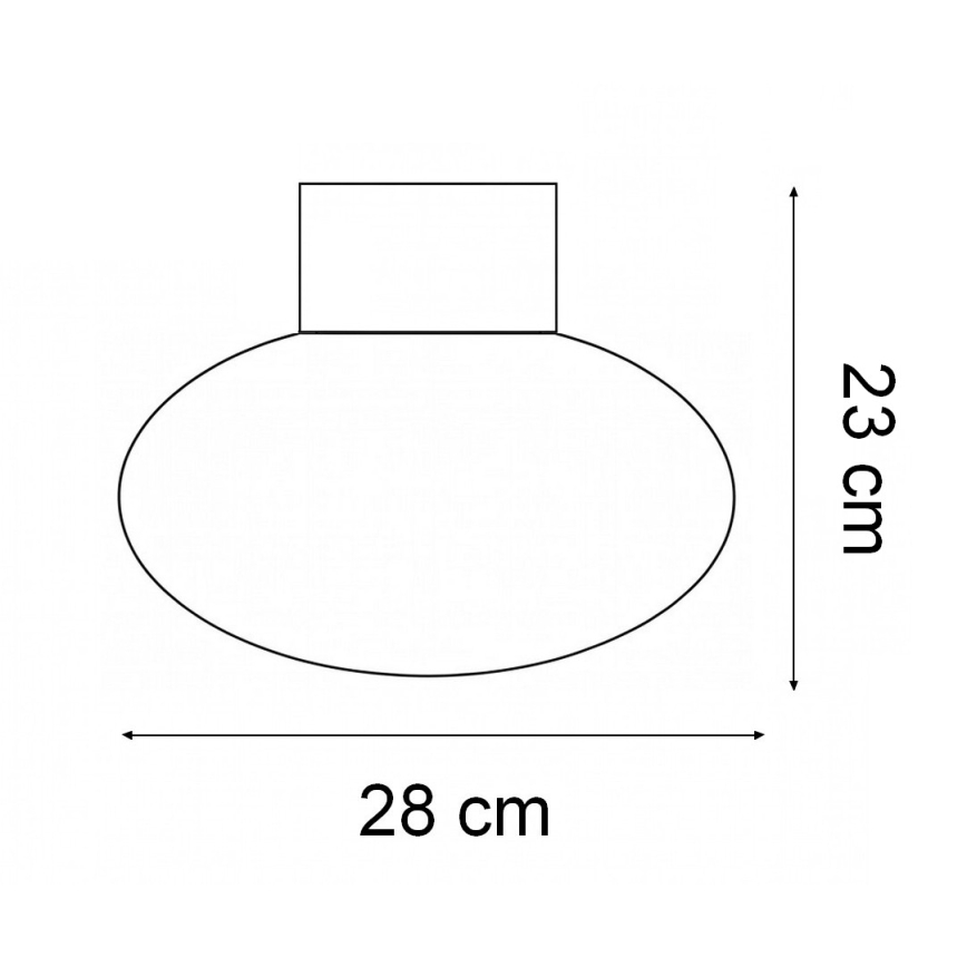 Ideal Lux - Buitenplafondlamp CLIO 1xE27/42W/230V Ø 28 cm IP44 antraciet