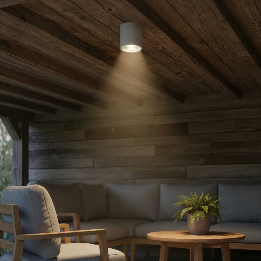 Ideal Lux - Buitenspot GUN 1xGU10/28W/230V IP55 grijs