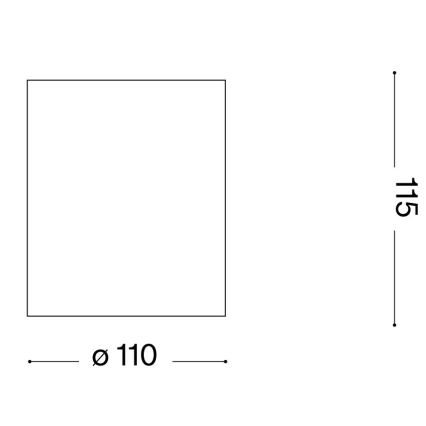 Ideal Lux - Buitenspot GUN 1xGU10/28W/230V Ø 11 cm IP55 bruin