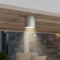 Ideal Lux - Buitenspot GUN 1xGU10/28W/230V Ø 11 cm IP55 grijs