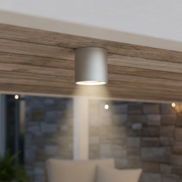 Ideal Lux - Buitenspot GUN 1xGU10/28W/230V Ø 11 cm IP55 grijs