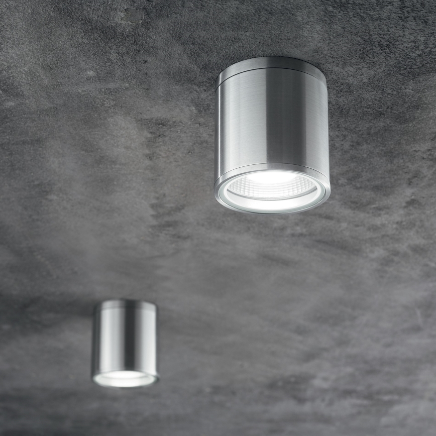 Ideal Lux - Buitenspot GUN 1xGU10/28W/230V Ø 11 cm IP55 grijs
