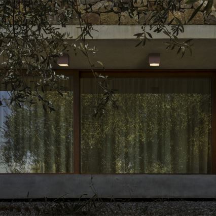 Ideal Lux - Buitenspot TECHO 1xGU10/20W/230V 15x15 cm IP54 bruin