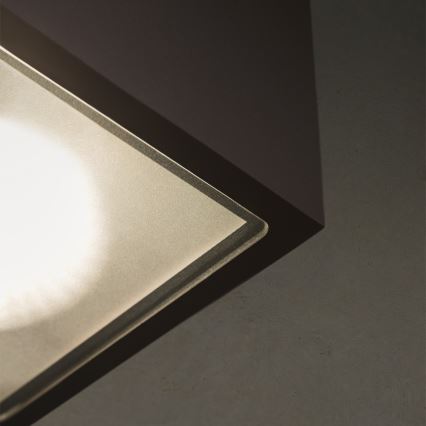 Ideal Lux - Buitenspot TECHO 1xGU10/20W/230V 15x15 cm IP54 zwart