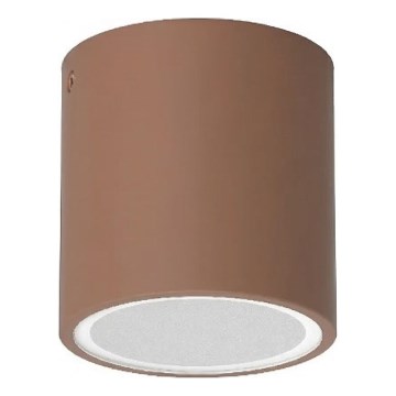 Ideal Lux - Buitenspot TECHO 1xGU10/20W/230V Ø 9 cm IP54 bruin