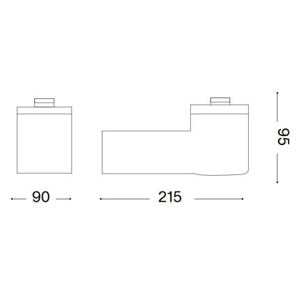 Ideal Lux - Buitenwandlamp CLIO 1xE27/42W/230V IP44, grijs