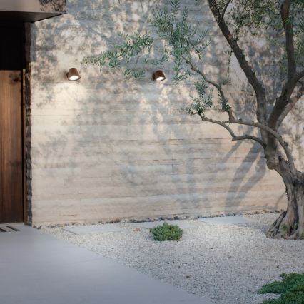 Ideal Lux - Buitenwandlamp GAS 1xGU10/28W/230V IP43 bruin