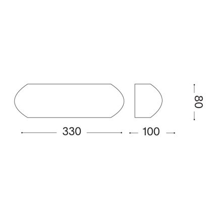 Ideal Lux - Buitenwandlamp GIOVE 1xE27/60W/230V IP54 antraciet