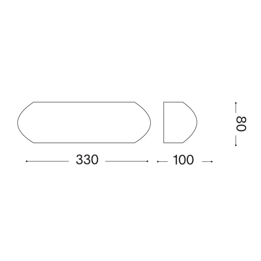 Ideal Lux - Buitenwandlamp GIOVE 1xE27/60W/230V IP54 antraciet
