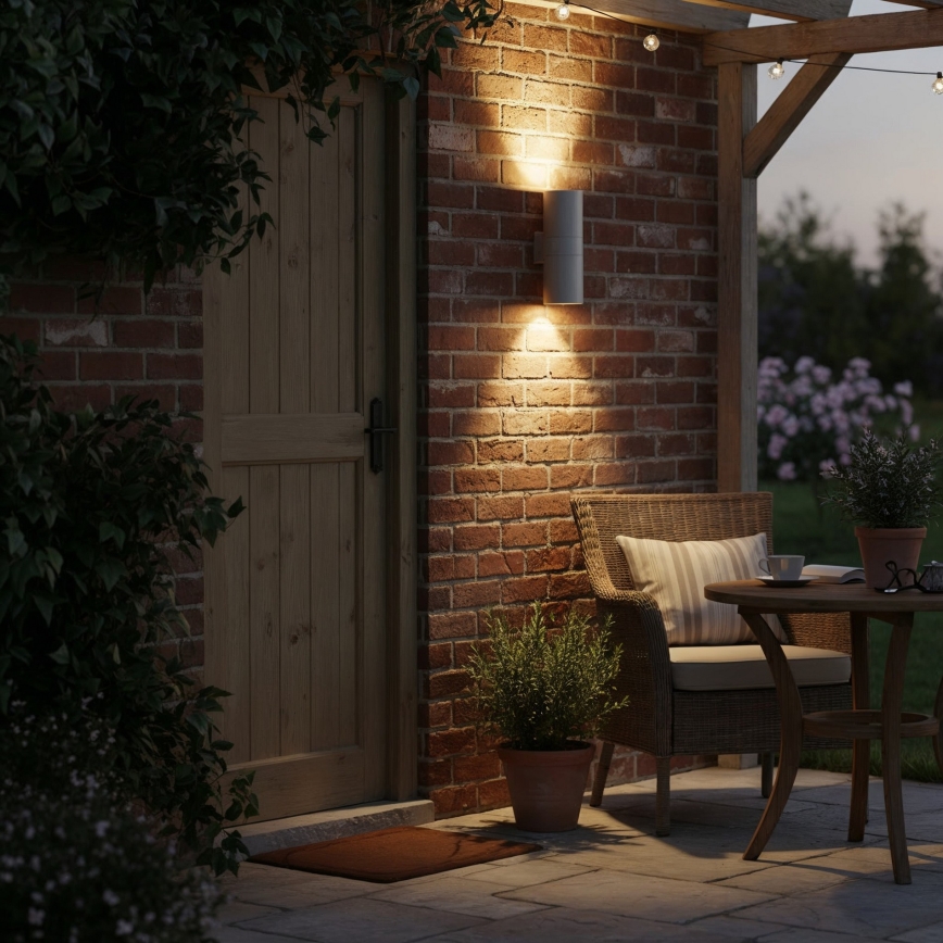 Ideal Lux - Buitenwandlamp GUN 1xE27/60W/230V 31 cm IP54 grijs