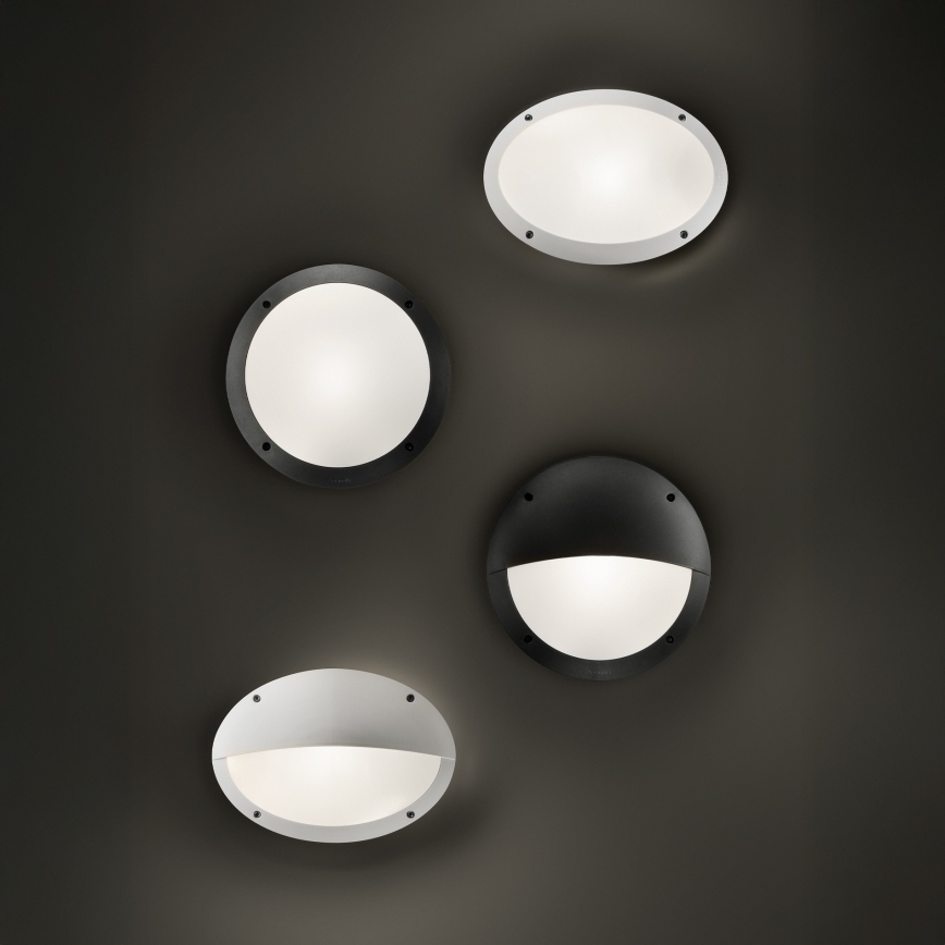 Ideal Lux - Buitenwandlamp POLAR 1xE27/23W/230V IP66 zwart