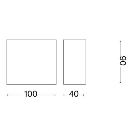 Ideal Lux - Buitenwandlamp TETRIS 1xG9/15W/230V IP44 bruin