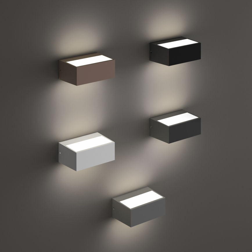 Ideal Lux - Buitenwandlamp TWIN 1xG9/28W/230V IP44 bruin