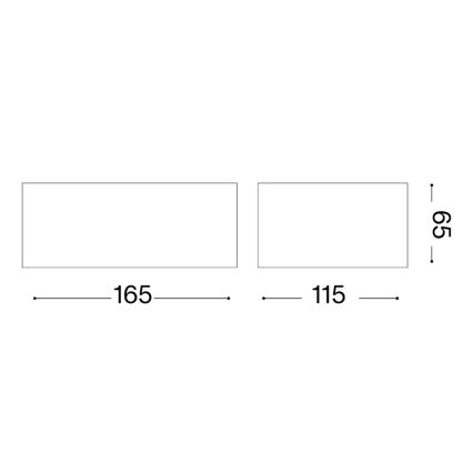Ideal Lux - Buitenwandlamp TWIN 1xG9/28W/230V IP44 bruin