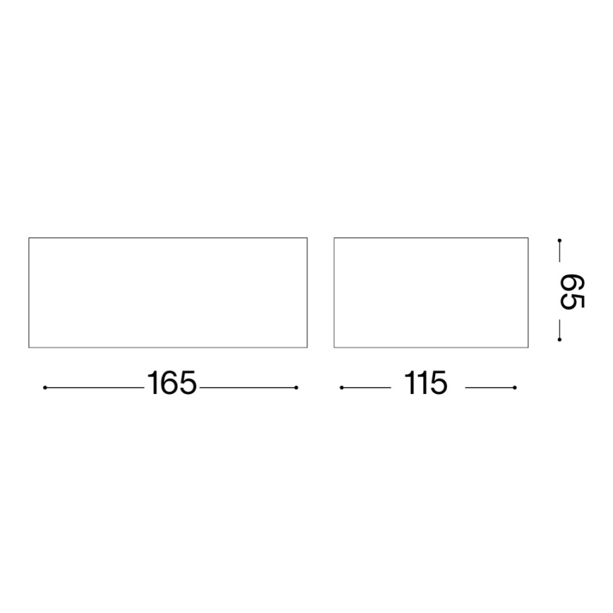 Ideal Lux - Buitenwandlamp TWIN 1xG9/28W/230V IP44 bruin