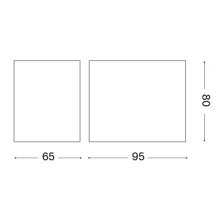 Ideal Lux - Buitenwandlamp UP 1xG9/15W/230V IP44 antraciet