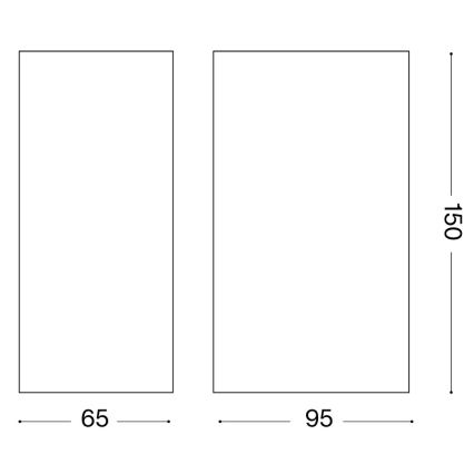 Ideal Lux - Buitenwandlamp UP 2xG9/15W/230V IP44 bruin