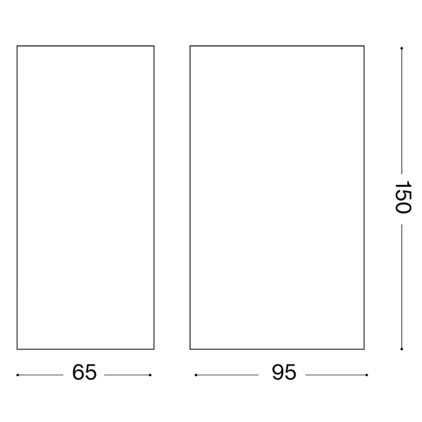 Ideal Lux - Buitenwandlamp UP 2xG9/15W/230V IP44 bruin