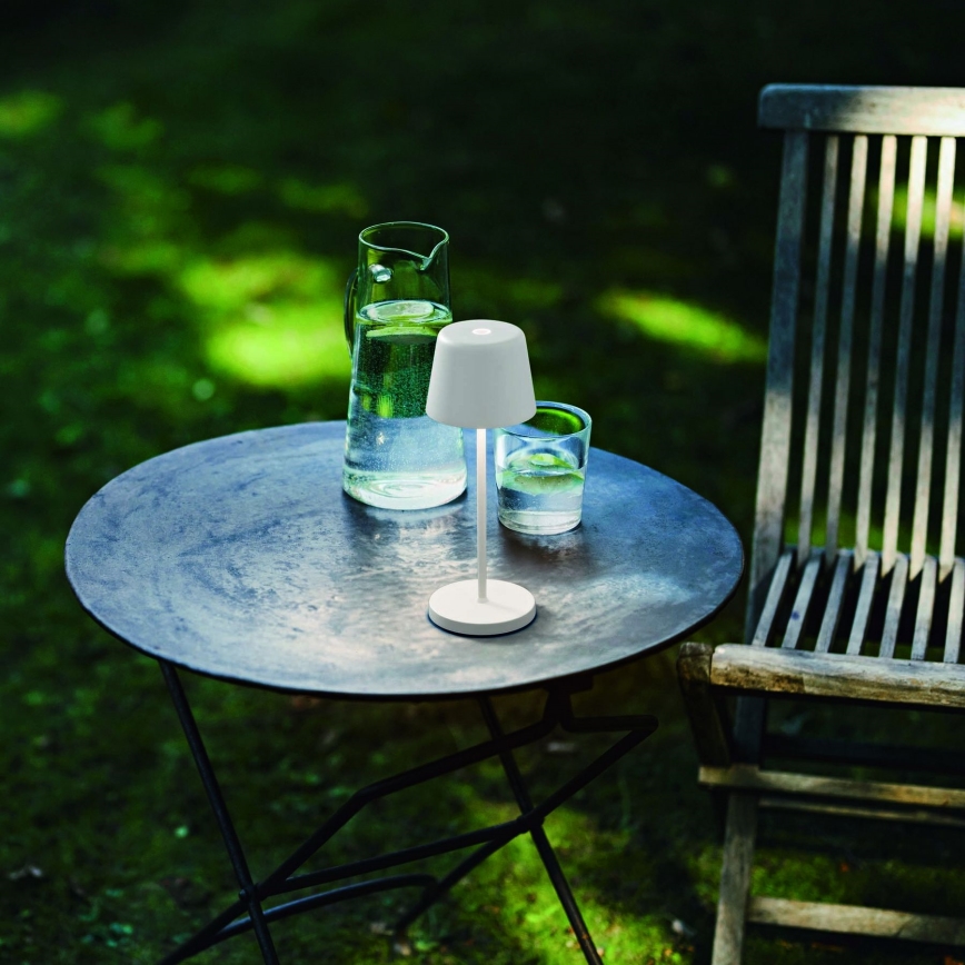 Ideal Lux - LED Dimbaar aanraken buitenshuis tafellamp CUTE LED/2,5W/3,7V USB 2200-2700K IP65 wit