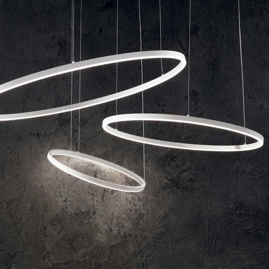 Ideal Lux - Dimbare LED hanglamp aan een koord ORACLE SLIM LED/40W/230V 4000K diameter 70 cm CRI 90 wit