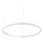 Ideal Lux - Dimbare LED hanglamp aan een koord ORACLE SLIM LED/40W/230V 4000K diameter 70 cm CRI 90 wit