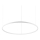 Ideal Lux - Dimbare LED hanglamp aan een koord ORACLE SLIM LED/43W/230V 3000K diameter 90 cm wit