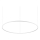 Ideal Lux - Dimbare LED hanglamp aan een koord ORACLE SLIM LED/83W/230V 4000K diameter 150 cm CRI 90 wit