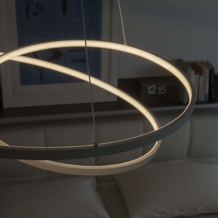 Ideal Lux - Dimbare LED-hanglamp aan kabel OZ LED/55W/230V Ø 80 cm CRI 90 wit