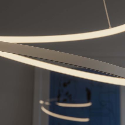 Ideal Lux - Dimbare LED-hanglamp aan kabel OZ LED/55W/230V Ø 80 cm CRI 90 wit