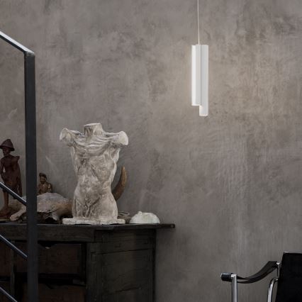 Ideal Lux - DORICA LED dimbare pendellamp aan kabel 3xLED/9W/230V CRI 90 Ø 9,5 cm wit